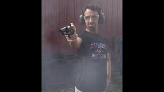 Shooting the Pietta 1861 Navy 36 Snub Nose Revolver [upl. by Radburn]