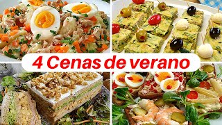 4 Recetas Para Cenas De Verano Rápidas Fáciles y Sanas ✌ [upl. by Allehcram]