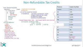 Non Refundable Tax Credits [upl. by Dalis]