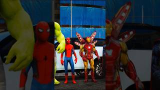 Ironman Spiderman ko Micheal nai fasaa diya 🤣🤯 gta5 shorts viralvideo [upl. by Sonitnatsnoc]