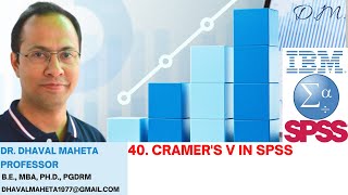 40 Cramer’s V in IBM SPSS  Dr Dhaval Maheta [upl. by Zsa Zsa146]