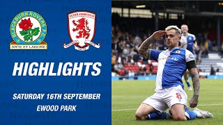 Highlights Blackburn Rovers v Middlesbrough [upl. by Schonfield]