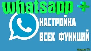 Настройка whatsapp plus Включение всех функций ватсап плюс [upl. by Eissoj785]