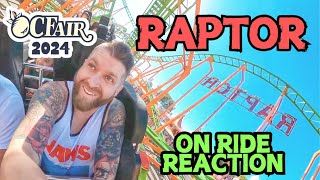 Raptor  On Ride Reaction  OC Fair [upl. by Karilla]