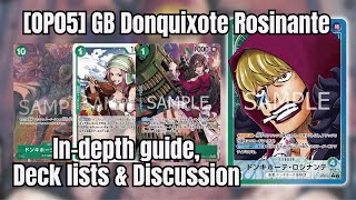 OP05 Indepth guide  Discussion for Donquixote Rosinante One Piece TCG [upl. by Lerred]