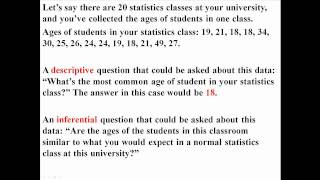 The Basics Descriptive and Inferential Statistics [upl. by Esinert668]