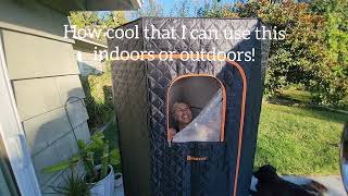 Binecer Portable Sauna Review Easy Setup Indoor or Outdoor [upl. by Margarita509]