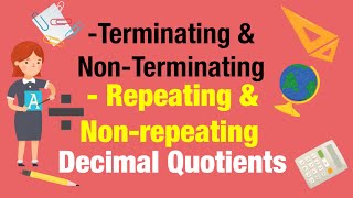 Terminating NonTerminating Repeating and Nonrepeating Decimals [upl. by Ellicul]