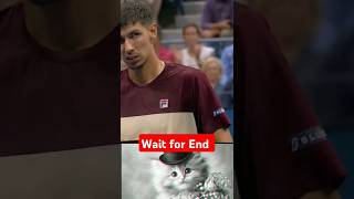 Alexei Popyrin vs Novak Djokovic  2024 US open round 3 short shorts trending namanarora [upl. by Ylrebmek]