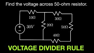 Solving Circuits Using Voltage Divider Rule [upl. by Adihsaar]