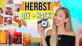 HERBST DIYs amp HACKS 🍁 Tipps gegen Langeweile im Herbst 🍂 Herbst 2018 [upl. by Derdlim]