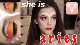 ARIES ZODIAC MAKEUP TUTORIAL [upl. by Kimitri]