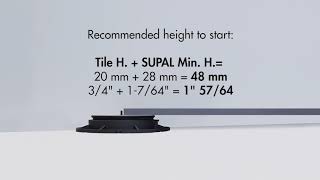 Recommended height to start Profilitec Uptec Pedestal System [upl. by Hunfredo941]