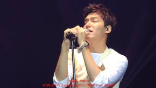 LEE MIN HO SINGING quotPIECES OF LOVEquot AT MY EVERYTHING 2013 GLOBAL TOUR MANILA 070613 [upl. by Atat]