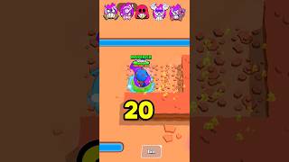 Which BRAWLER DESTROYS MORE WALLS😳 brawlstars bs shorts [upl. by Swetlana]