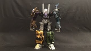 Stop Motion Review 091f  Combiner Wars Bruticus WiiU [upl. by Seigel]