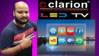 clarion 32 inch LED tv unboxing and review  32 inch Smart tv techburner [upl. by Yurik]