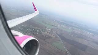 Wizz Air A321200 Takeoff from Bucharest International Airport OTP [upl. by Leacim55]