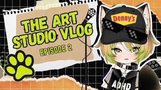 Mistakes Were Made Art Studio Vlog  Episode 2 [upl. by Ynnep623]