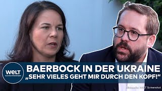 PUTINS KRIEG Annalena Baerbock in Kiew Dann wird die deutsche Außenministerin emotional I EXKLUSIV [upl. by Niliac]