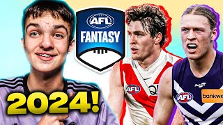 2024 AFL FANTASY TEAM REVEAL [upl. by Cohla]