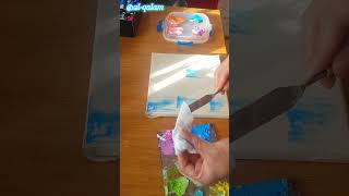 How to paint with palette knife  easy acrylic painting [upl. by Alyda279]