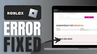 How To Fix Roblox Error quotFailed To Upload Library SensApidllquot  Problem Solved [upl. by Heigl]