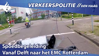 Spoedbegeleiding vanaf Delft naar het EMC Rotterdam [upl. by Anyehs]