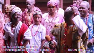 THE OLOJAS PAYING HOMAGE TO THE OSEMAWE OF ONDO KINGDOM AT THE ODUN OBA FESTIVAL 2024 [upl. by Tor]