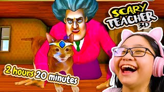 I Played Scary Teacher 3D again for 2 Hours 20 Minutes SUPERCUT PART 2 [upl. by Hadrian949]