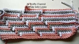 How to crochet Apache Tears pattern for blanket crochet tutorial [upl. by Abdul]