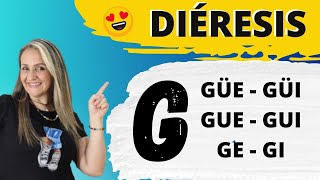 CÓMO SE USA LA DIÉRESIS reglas de la letra G  quotgequot  con ejemplos [upl. by Wing]