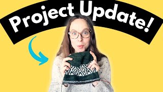 Knitting update and a NEW projectknittingpodcast [upl. by Winne]