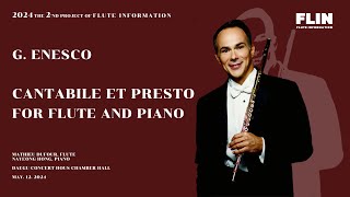 G Enesco  Cantabile et Presto for flute and piano [upl. by Eilsil612]