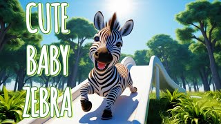 Hilarious Zebra Noises Funny Song for Kids [upl. by Neufer]