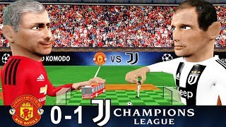 MANCHESTER UNITED vs JUVENTUS 01  Mourinho vs Allegri  Animated Parody [upl. by Ellehsyt238]