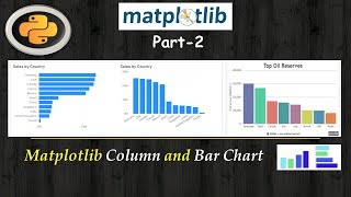 Python Data Visualization  Matplotlib  Seaborn  Plotly  Create Column and Bar Chart [upl. by Agnola]