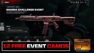 The 12 NEW Camo Event Challenges in MW3… NEW Early Gameplay Showcase  Season 1 Rewards [upl. by Bautram]