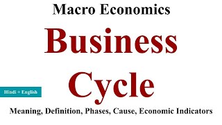 Business Cycle and its phases causes business cycle macroeconomics business cycle in hindi [upl. by Aned257]