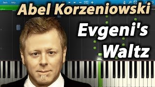 Abel Korzeniowski  Evgenis Waltz Piano Tutorial Synthesia [upl. by Eob]