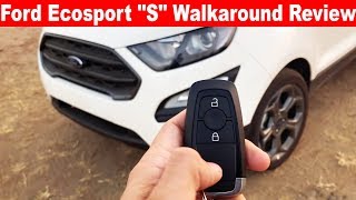 2019 Ford Ecosport quotSquot Walkaround Review 🔥Aayush ssm [upl. by Eppesiug]