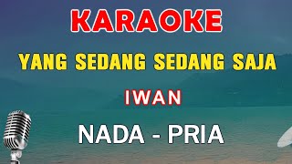 YANG SEDANG SEDANG SAJA  KARAOKE NADA PRIA  IWAN [upl. by Hafeetal759]