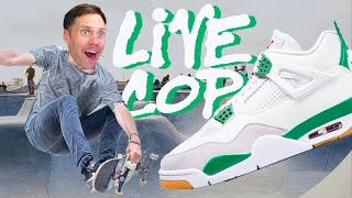 LIVE COP Nike SB Air Jordan 4 Pine Green [upl. by Eedebez]