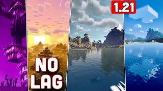 Top 5 Best NO LAG Minecraft Bedrock 121 Ultra Realistic Shaders Android iOS Win 10 [upl. by Hance524]