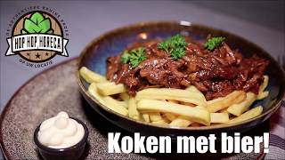 Koken met bier  Stoofvlees Westmalle Dubbel [upl. by Sumerlin]