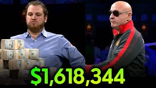 1618344 to First at WPT World Championship Final Table [upl. by Bolme768]