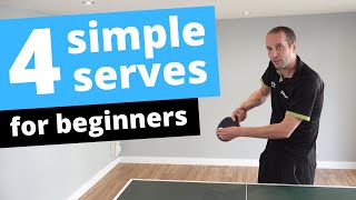 4 simple serves for beginner players [upl. by Mir]