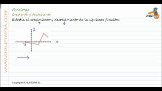 Funciones Creciente y decreciente 3º de ESO matemáticas [upl. by Adelric]