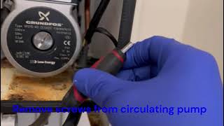 How to replace circulating pump head on an Ideal Logic boiler step by step [upl. by Aivon136]