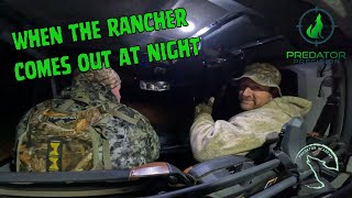 When the rancher comes out at night to coyote hunt [upl. by Llerrehs]